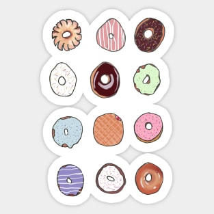 Donut Dozen Sticker